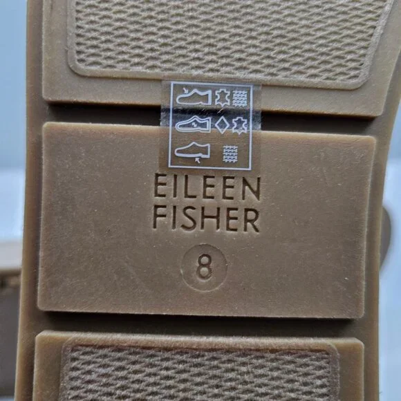 Eileen Fisher Mayla Espadrille Sandal Womens 8 Jute Platform Slide Summer - Picture 13 of 14